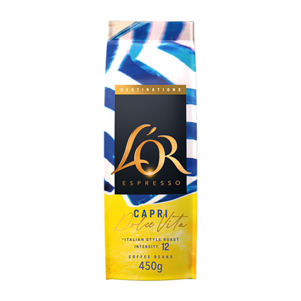Aanbieding L'OR Espresso Destinations Capri - Koffiebonen 450 GR (ean 8711000593790)