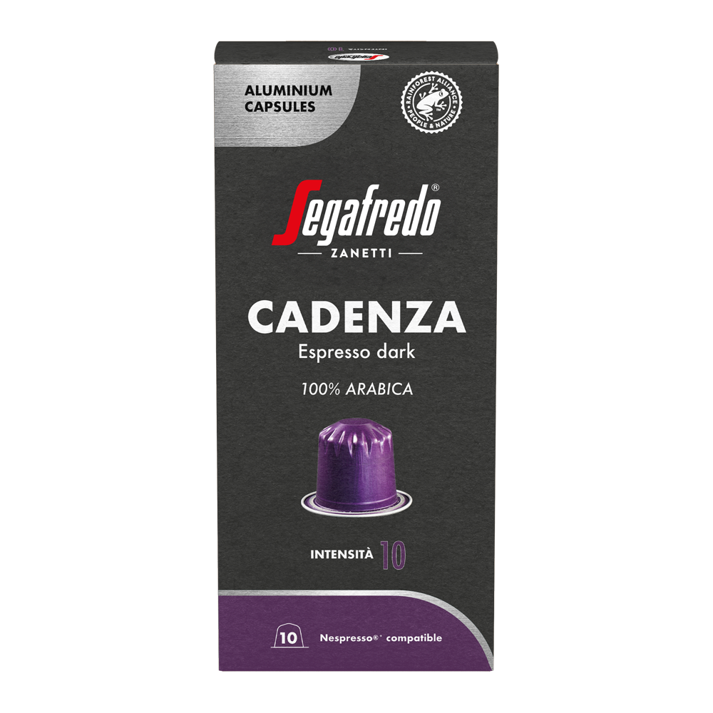 Aanbieding Segafredo Cadenza Espresso Dark - 10 koffiecups (ean 8710828187655)