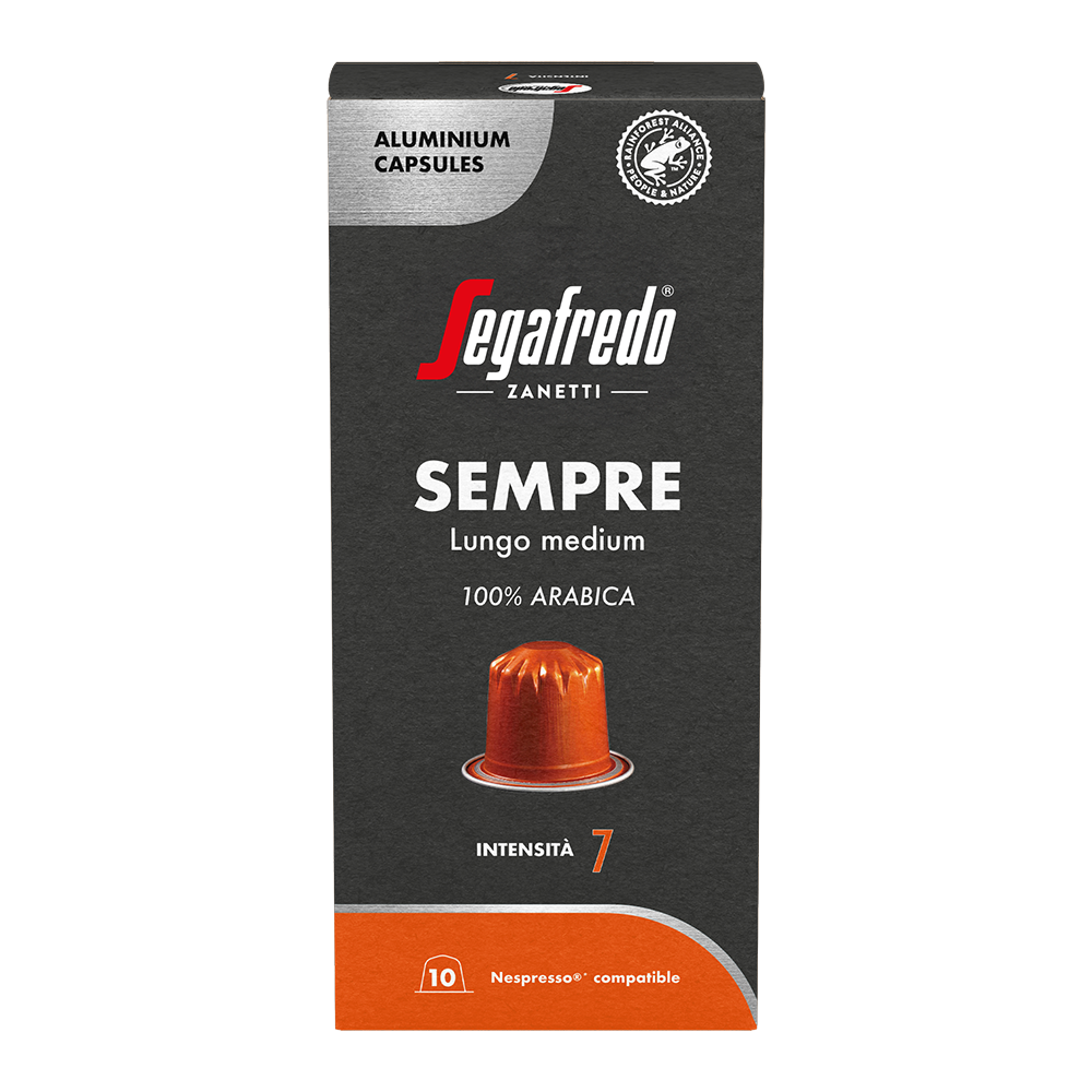 Aanbieding Segafredo Sempre Lungo Medium - 10 koffiecups (ean 8710828187501)