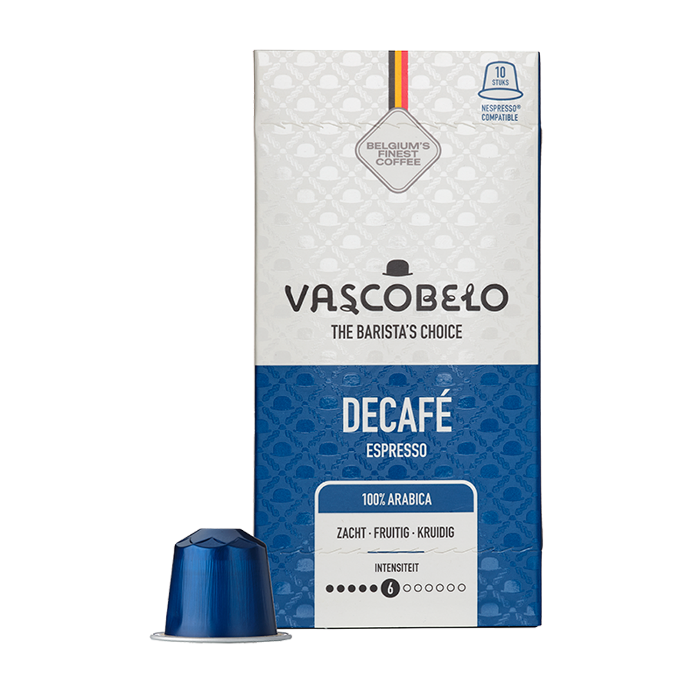 Aanbieding Vascobelo Decafé - 10 koffiecups (ean 5425031981190)
