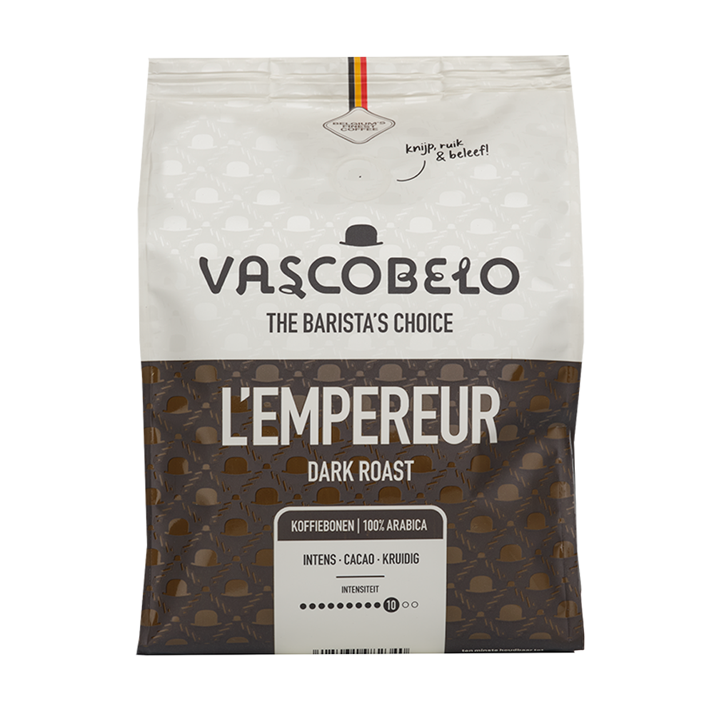 Aanbieding Vascobelo L'Empereur - Koffiebonen 450 GR (ean 5425031982340)