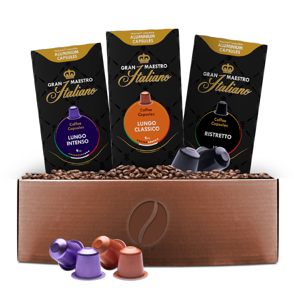 Aanbieding Gran Maestro Italiano Kennismakingspakket - 60 koffiecups (ean 8719418068800)